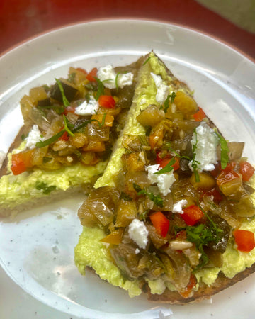 EGGPLANT CAPONATA TOAST