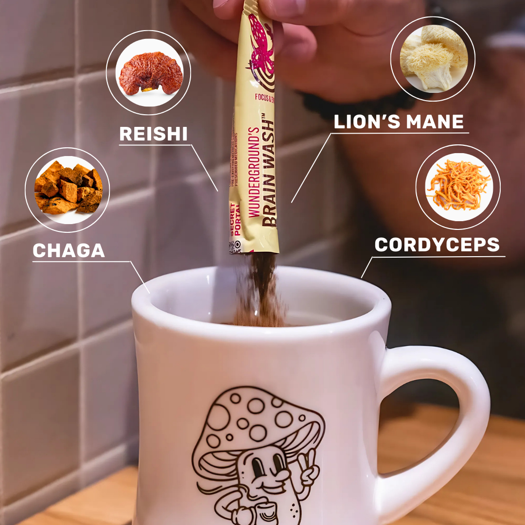 Brain Wash Craft Instant Premium Mushroom Coffee