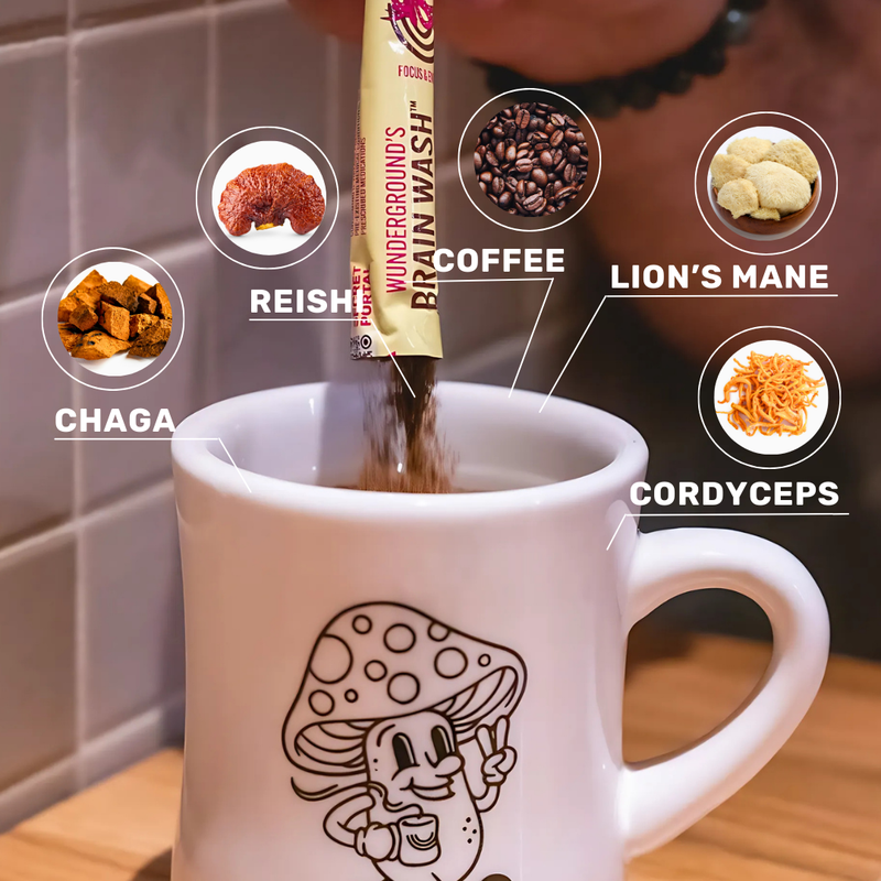 Brain Wash Craft Instant  Mushroom Coffee