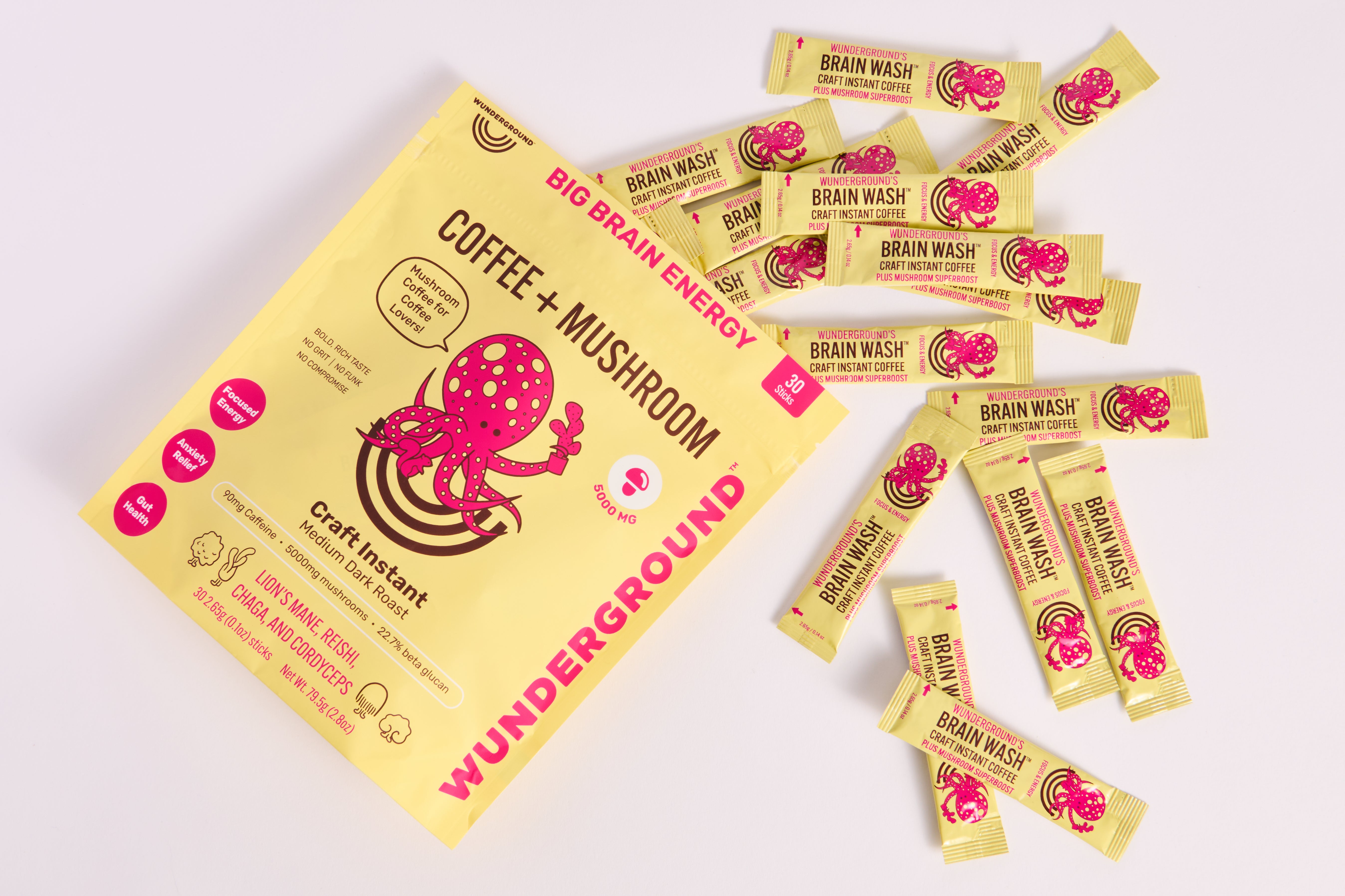 Brain Wash Craft Instant Mushroom Coffee