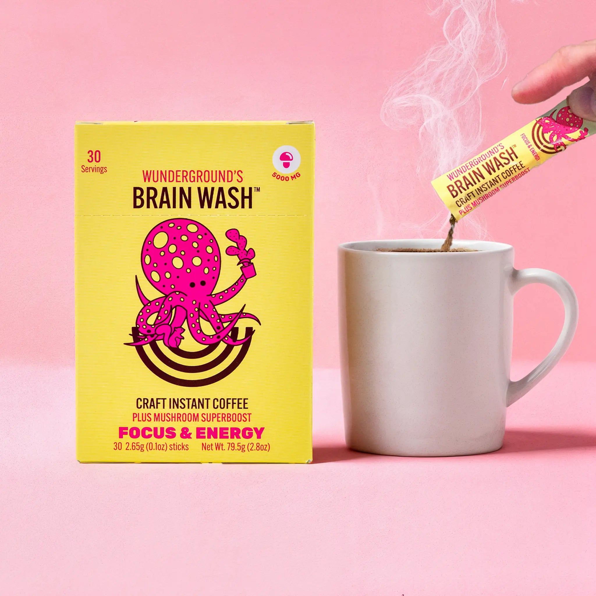 Brain Wash Craft Instant Premium Mushroom Coffee